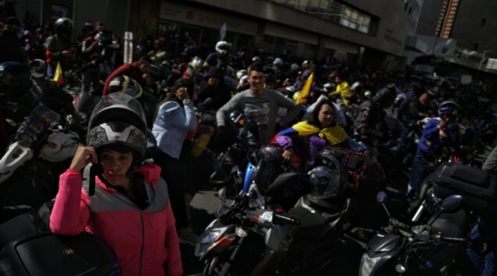 Protesta de motociclistas Protesta de motociclistas en Bogotá