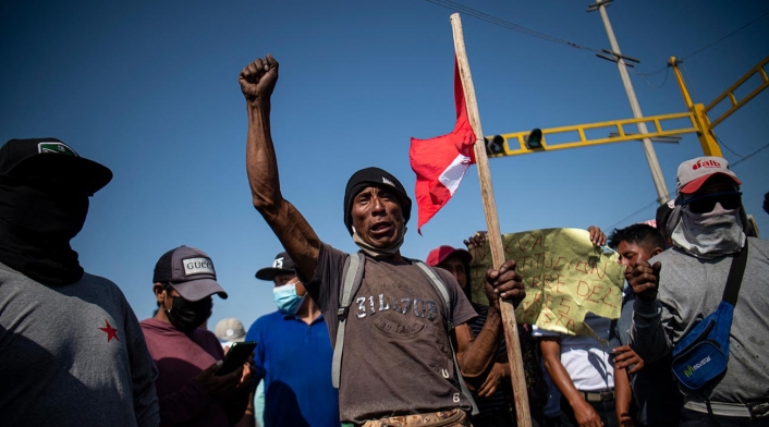 Protestas en Perú por alza de precios a la gasolina Protestas en Perú por alza de precios a la gasolina