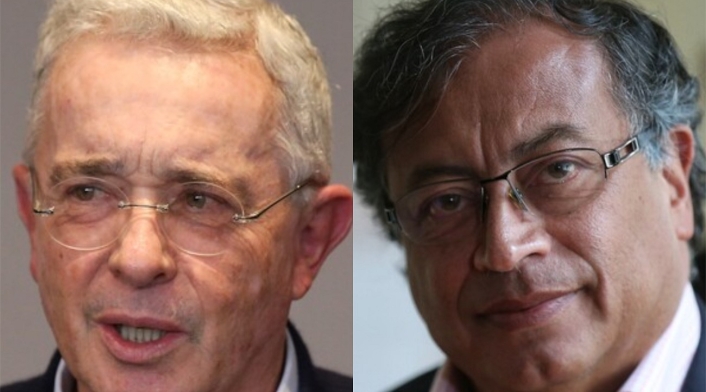 Álvaro Uribe y Gustavo Petro Álvaro Uribe y Gustavo Petro