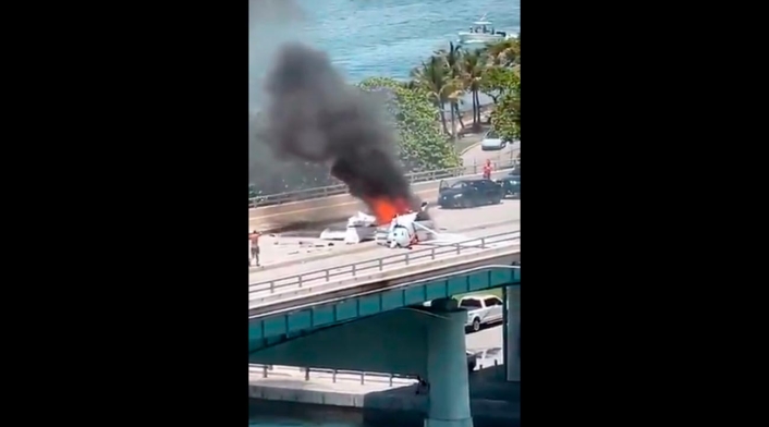 Accidente de avioneta en Miami Accidente de avioneta en Miami