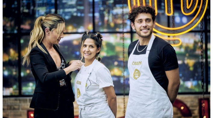 Aida Bossa y Carlos Báez en MasterChef