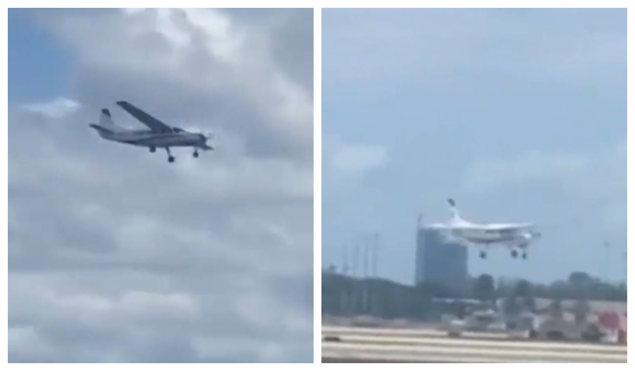 Avión aterrizado por un pasajero Avión aterrizado por un pasajero