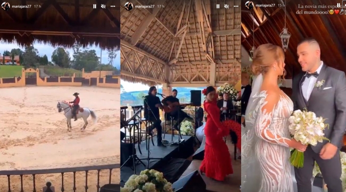 Show de Caballos y flamenco en boda de Jessi Uribe y Paola Jara Boda de Jessi Uribe y Paola Jara