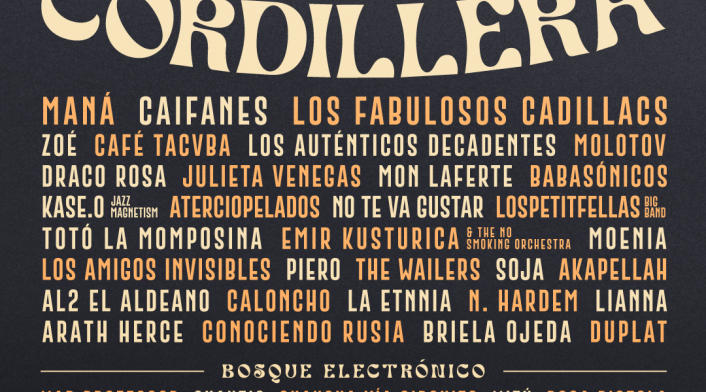 Festival Cordillera: Maná, Caifanes, Julieta Venegas, Zoé estarán presentes
