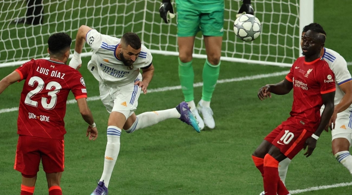 Luis Diaz con Liverpool ante Real Madrid en final de Champions League Luis Diaz con Liverpool ante Real Madrid