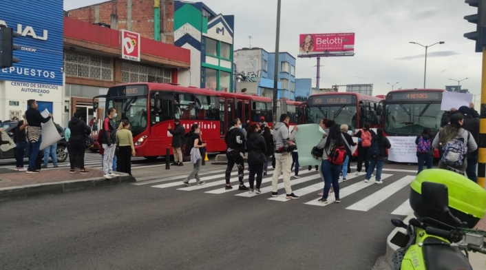 Manifestaciones en la calle 80
