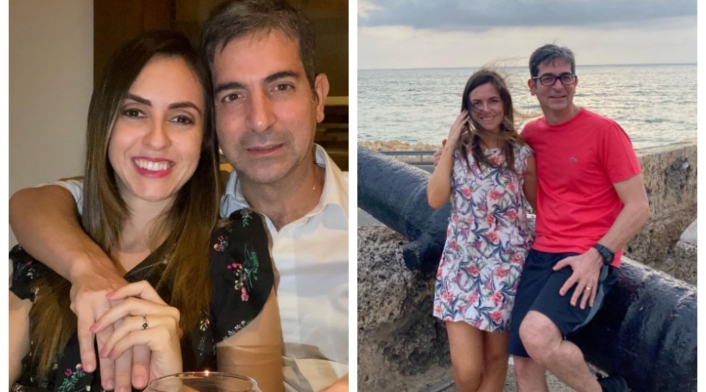 Marcelo Pecci y su esposa Marcelo Pecci y su esposa