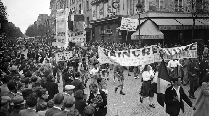 Marchas en Francia mayo 1 de 1948 Marchas en Francia mayo 1 de 1948