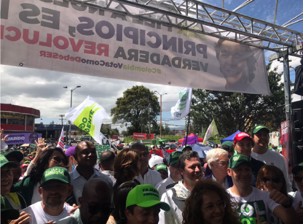 Sergio Fajardo en cierre de campaña