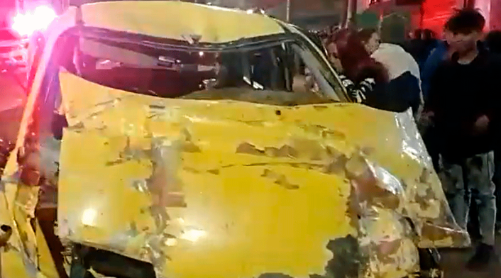 Accidente de taxi en Bogotá Accidente de taxi