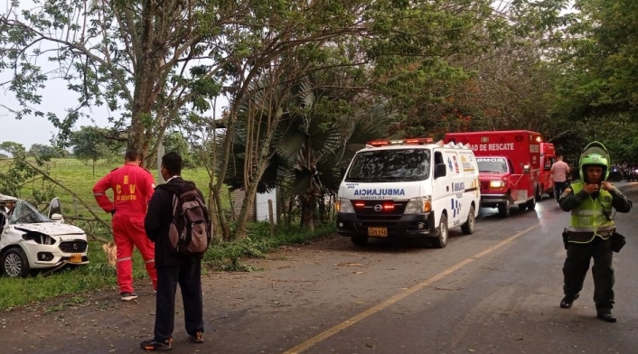 Accidente tránsito El Cerrito, Valle del Cauca