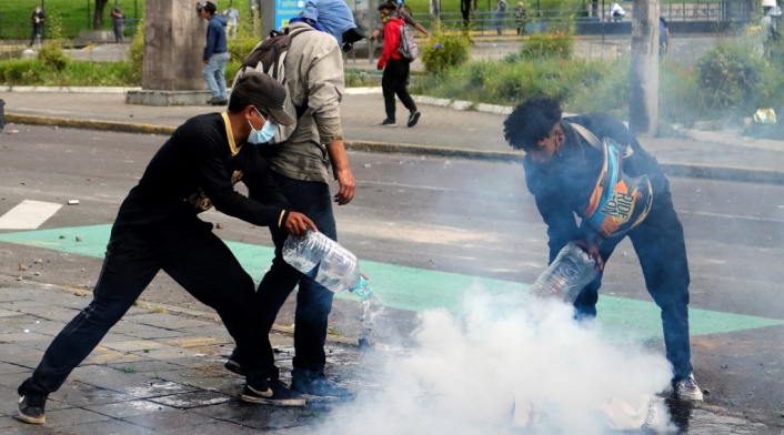 Protestas indígenas en Ecuador