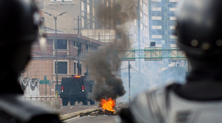 Protestas indígenas en Ecuador