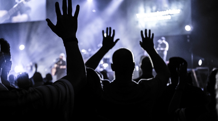 Público en un concierto musical Público en un concierto musical