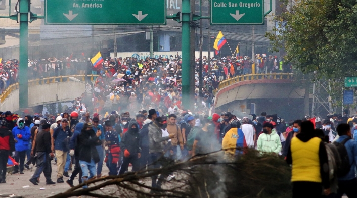 Paro indígenas en Ecuador