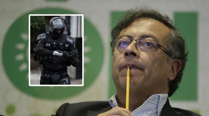 Gustavo Petro, ¿acabaría o no con el Esmad? Gustavo Petro, ¿acabaría o no con el Esmad?