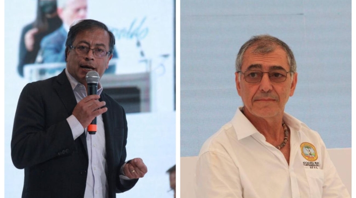 Gustavo Petro y William Dau Gustavo Petro y William Dau