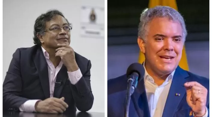 Iván Duque y Gustavo Petro Iván Duque y Gustavo Petro