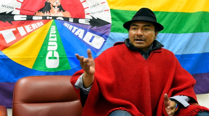 Leonidas Iza, líder indígena de Ecuador Leonidas Iza, líder indígena de Ecuador