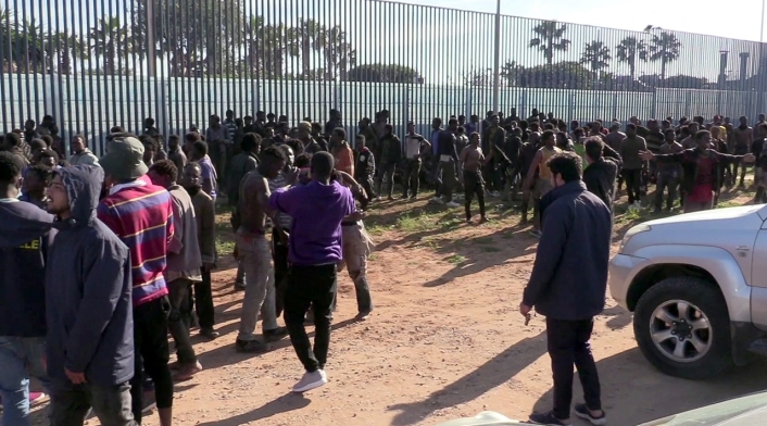 Migrantes en Melilla