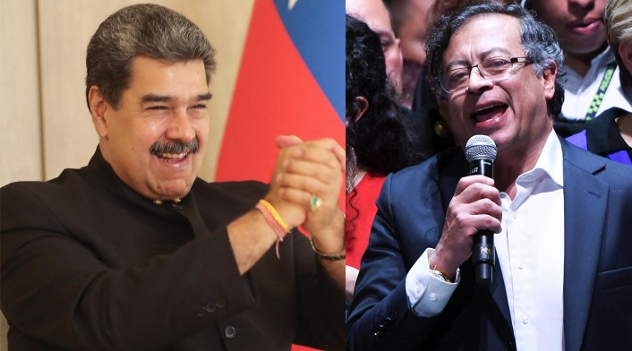 Nicolás Maduro (Presidente de Venezuela) y Gustavo Petro Nicolás Maduro (Presidente de Venezuela) y Gustavo Petro