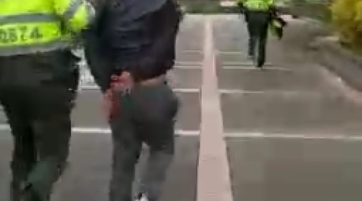 Sicarios capturados en Parque de la 93 Sicarios capturados en Parque de la 93