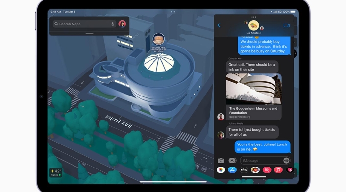 Multitarea de iPadOS, sistema operativo del iPad