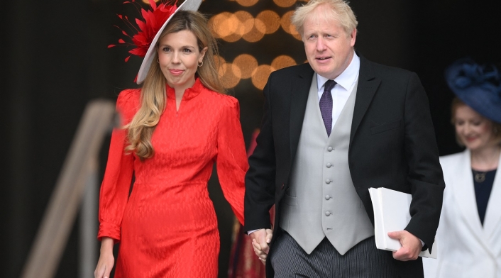 Boris Johnson y su esposa Carrie