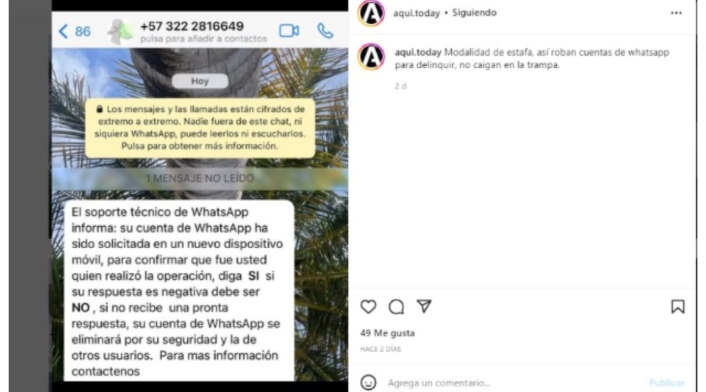 Estafas en WhatsApp