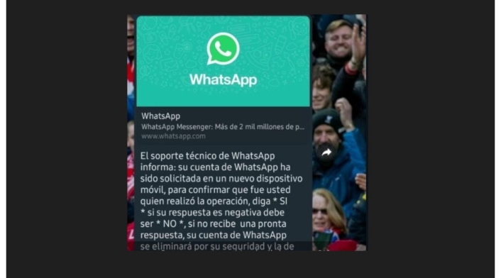 Estafas en WhatsApp