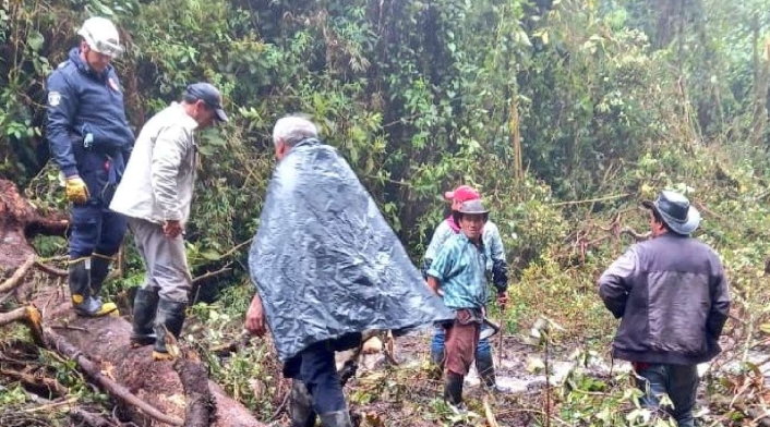 Deslizamiento en La Calera