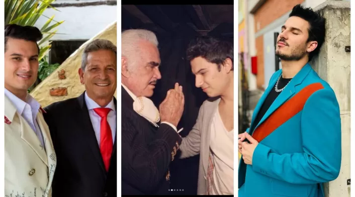 Pipe Bueno y la foto con Darío Gómez, Vicente Fernández Pipe Bueno y la foto con Darío Gómez, Vicente Fernández