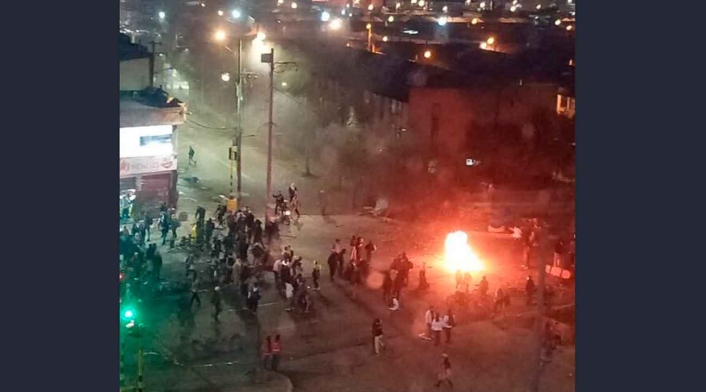 Protestas en cercanías al Portal de las Américas Protestas en Bogotá