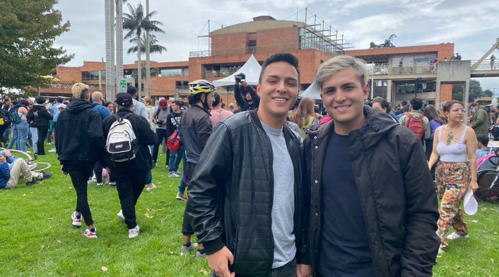 Jorge Farias y Santiago Maldonado