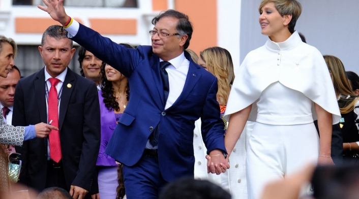 Gustavo Petro y Verónica Alcocer Gustavo Petro y Verónica Alcocer
