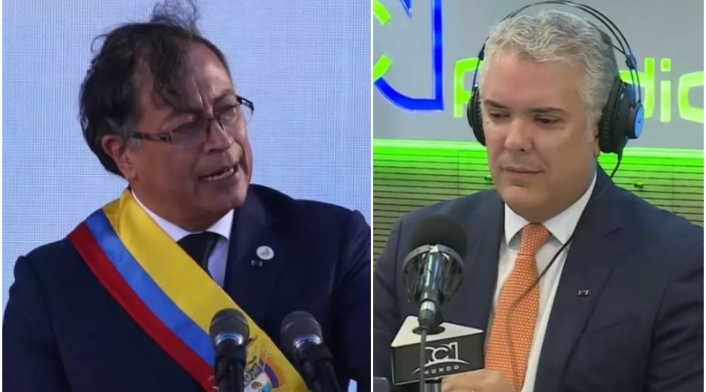 Gustavo Petro e Iván Duque