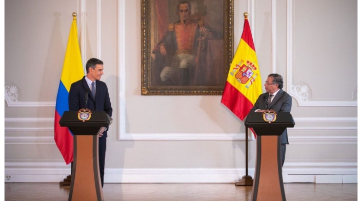 Gustavo Petro y Pedro Sánchez Gustavo Petro y Pedro Sánchez