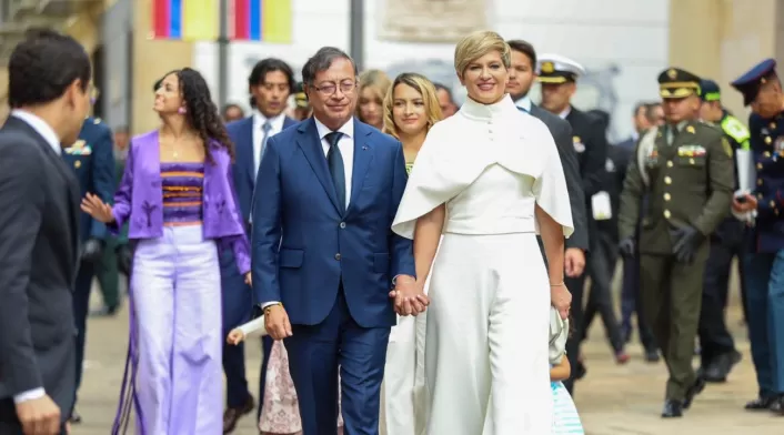 Gustavo Petro y Verónica Alcocer Gustavo Petro y Verónica Alcocer