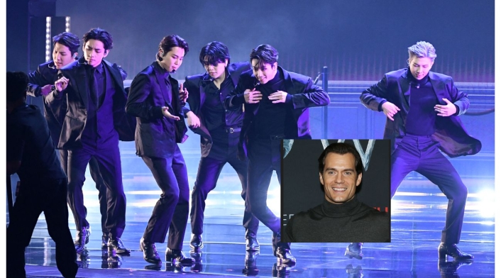 Integrante de BTS y Henry Cavill Integrante de BTS y Henry Cavill
