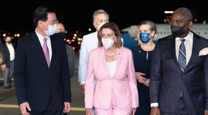 Nancy Pelosi durante visita a Taiwan Nancy Pelosi durante visita a Taiwan