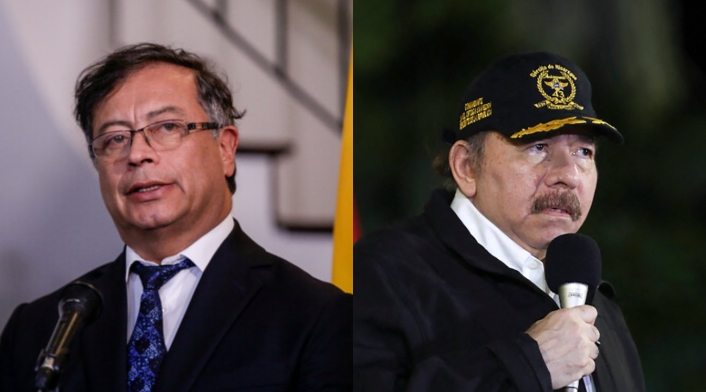 Gustavo Petro y Daniel Ortega Gustavo Petro y Daniel Ortega