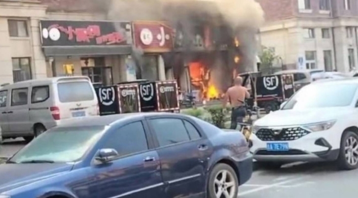 Incendio en un restaurante en China Incendio en un restaurante en China