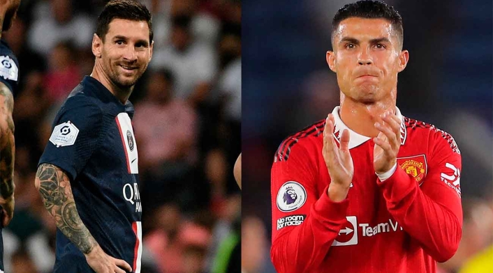 Lionel Messi y Cristiano Ronaldo en Champions League Lionel Messi y Cristiano Ronaldo