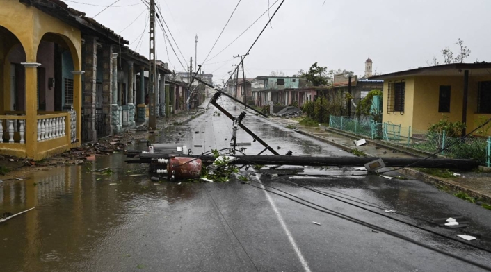 Paso del huracán Ian por Cuba