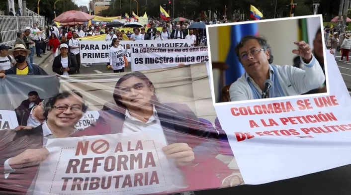 Gustavo Petro se refirió a las marchas en su contra