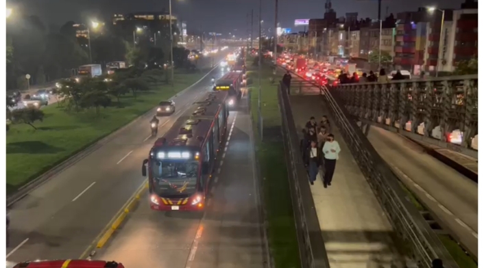 Trancón en la NQS Trancón en la NQS
