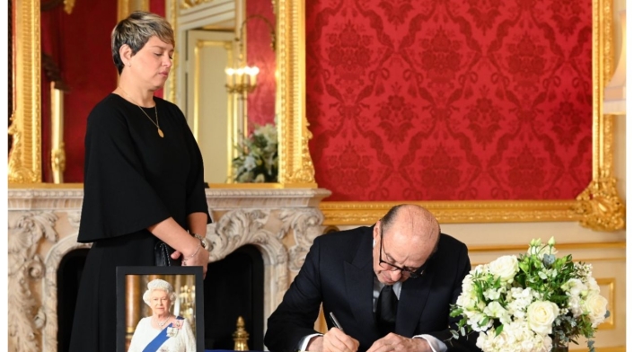 Verónica Alcocer y Canciller Álvaro Leyva Verónica Alcocer y Canciller Álvaro Leyva