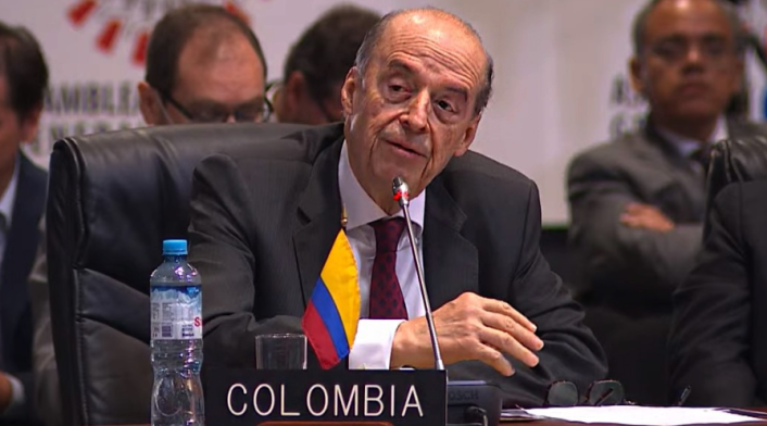 Canciller Leyva en Asamblea de la OEA.