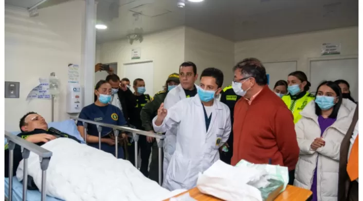 Estado de salud de policías agredidos en Bogotá Estado de salud de policías agredidos en Bogotá