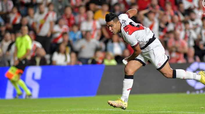 Falcao, delantero colombiano en Rayo Vallecano